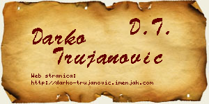 Darko Trujanović vizit kartica